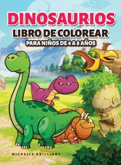 Dinosaurios Libro de colorear para ninos de 4 a 8 anos