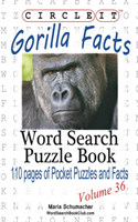 Circle It, Gorilla Facts, Word Search, Puzzle Book