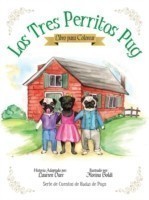 Tres Perritos Pug - Libro Para Colorear
