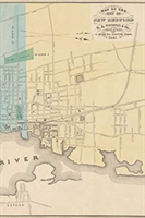 New Bedford Vintage Map Field Journal Notebook, 100 pages/50 sheets, 4x6