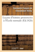 Le�ons d'Histoire Prononc�es � l'�cole Normale