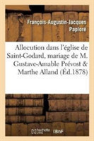 Allocution Le 30 Octobre 1877 Dans l'Église de Saint-Godard