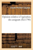 Opinion Relative À l'Opération Des Assignats