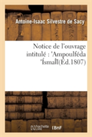 Notice de l'Ouvrage Intitulé Ampoulféda Ísma L