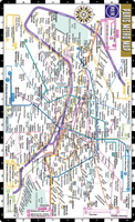 Streetwise Paris Metro Map - Laminated Metro Map of Paris, France