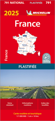 Michelin Frankreich 2025 (plastifiziert)