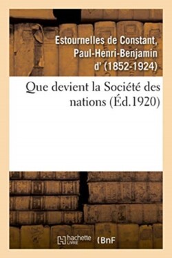 Que Devient La Société Des Nations ?