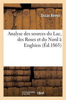 Analyse Des Sources Du Lac, Des Roses Et Du Nord À Enghien