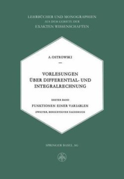 Vorlesungen Über Differential- und Integralrechnung