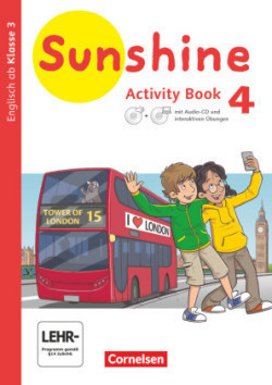 Sunshine - Englisch ab Klasse 3 - Allgemeine Ausgabe 2020 - 4. Schuljahr Activity Book mit interaktiven Übungen auf scook.de - Mit CD-ROM und Audio-CD