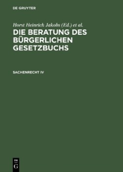 Beratung des Bürgerlichen Gesetzbuchs, Sachenrecht IV