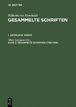 Gesammelte Schriften, Band 2, Gesammelte Schriften (1796-1799)