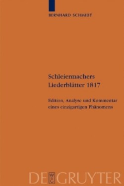 Schleiermachers Liederbl�tter 1817