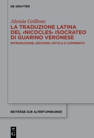 traduzione latina del ‹Nicocles› isocrateo di Guarino Veronese