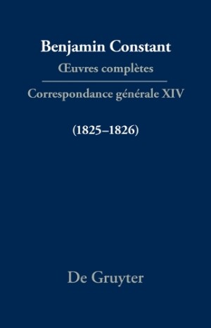 Correspondance générale 1825–1826