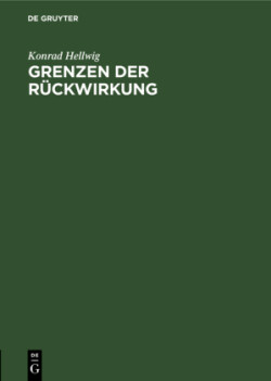 Grenzen Der R�ckwirkung