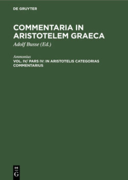 In Aristotelis Categorias Commentarius
