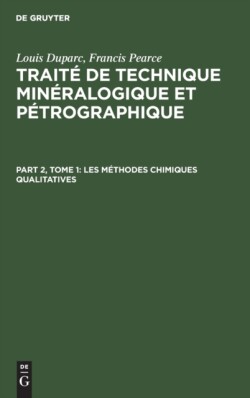 Les Méthodes Chimiques Qualitatives