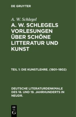 Kunstlehre. (1801-1802)