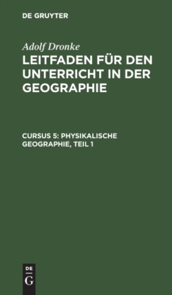 Physikalische Geographie, Teil 1