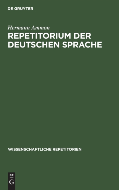 Repetitorium Der Deutschen Sprache