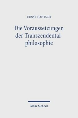 Die Voraussetzungen Der Transzendentalphilosophie