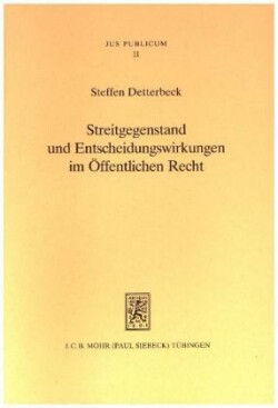 Streitgegenstand und Entscheidungswirkungen im Öffentlichen Recht