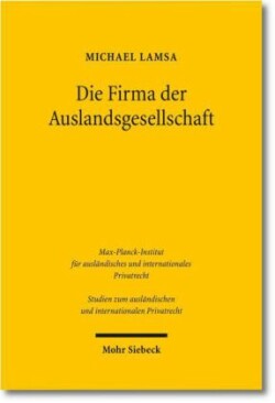 Die Firma der Auslandsgesellschaft
