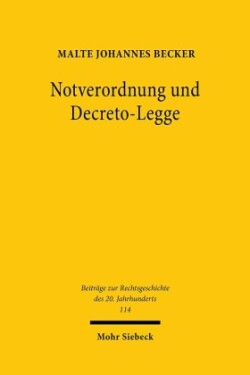 Notverordnung und Decreto-Legge