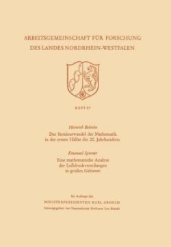 Der Strukturwandel der Mathematik in der ersten Hälfte des 20. Jahrhunderts. Eine mathematische Analyse der Luftdruckverteilungen in großen Gebieten