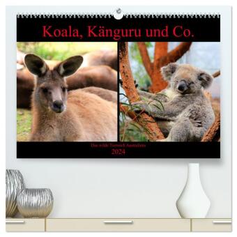 Koala, Känguru und Co. - Das wilde Tierreich Australiens (hochwertiger Premium Wandkalender 2024 DIN A2 quer), Kunstdruck in Hochglanz