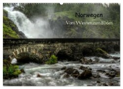 Norwegen - Vom Westen zum Süden (Wandkalender 2024 DIN A2 quer), CALVENDO Monatskalender
