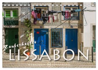 Zauberhaftes Lissabon (Tischkalender 2024 DIN A5 quer), CALVENDO Monatskalender