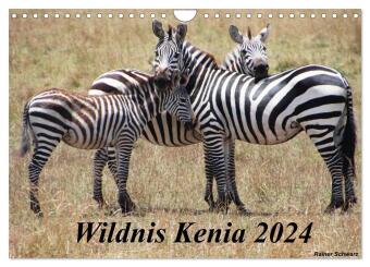Wildnis Kenia 2024 (Wandkalender 2024 DIN A4 quer), CALVENDO Monatskalender