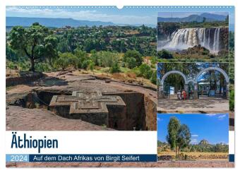Äthiopien - Auf dem Dach Afrikas (Wandkalender 2024 DIN A2 quer), CALVENDO Monatskalender