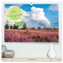 Die Farbenpracht der Lüneburger Heide (hochwertiger Premium Wandkalender 2025 DIN A2 quer), Kunstdruck in Hochglanz