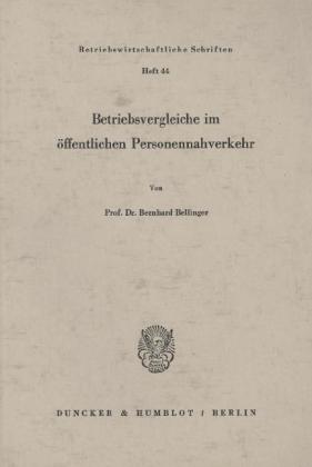 Betriebsvergleiche im öffentlichen Personennahverkehr.
