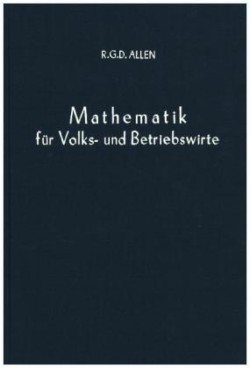 Mathematische Wirtschaftstheorie.
