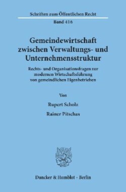 Gemeindewirtschaft zwischen Verwaltungs- und Unternehmensstruktur.