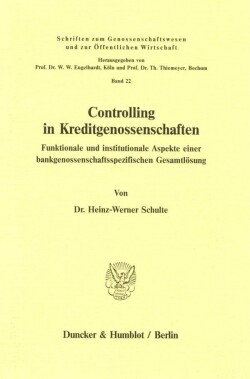Controlling in Kreditgenossenschaften.