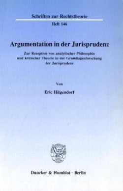 Argumentation in der Jurisprudenz.