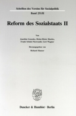 Reform des Sozialstaats II.
