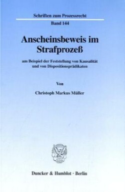 Anscheinsbeweis im Strafprozeß