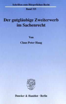 Der gutgläubige Zweiterwerb im Sachenrecht.