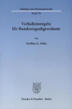 Verhaltensregeln für Bundestagsabgeordnete.