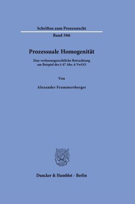 Prozessuale Homogenität