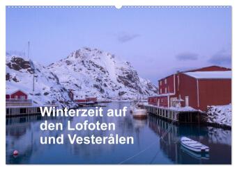 Winterzeit auf den Lofoten und Vesterålen (Wandkalender 2025 DIN A2 quer), CALVENDO Monatskalender