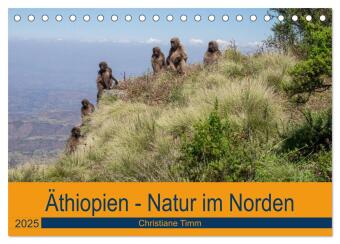 Äthiopien - Natur im Norden (Tischkalender 2025 DIN A5 quer), CALVENDO Monatskalender