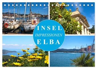 Insel Elba Impressionen (Tischkalender 2025 DIN A5 quer), CALVENDO Monatskalender