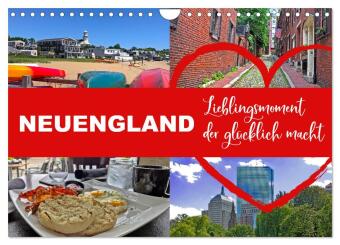 Neuengland USA Kalender 2025 (Wandkalender 2025 DIN A4 quer), CALVENDO Monatskalender